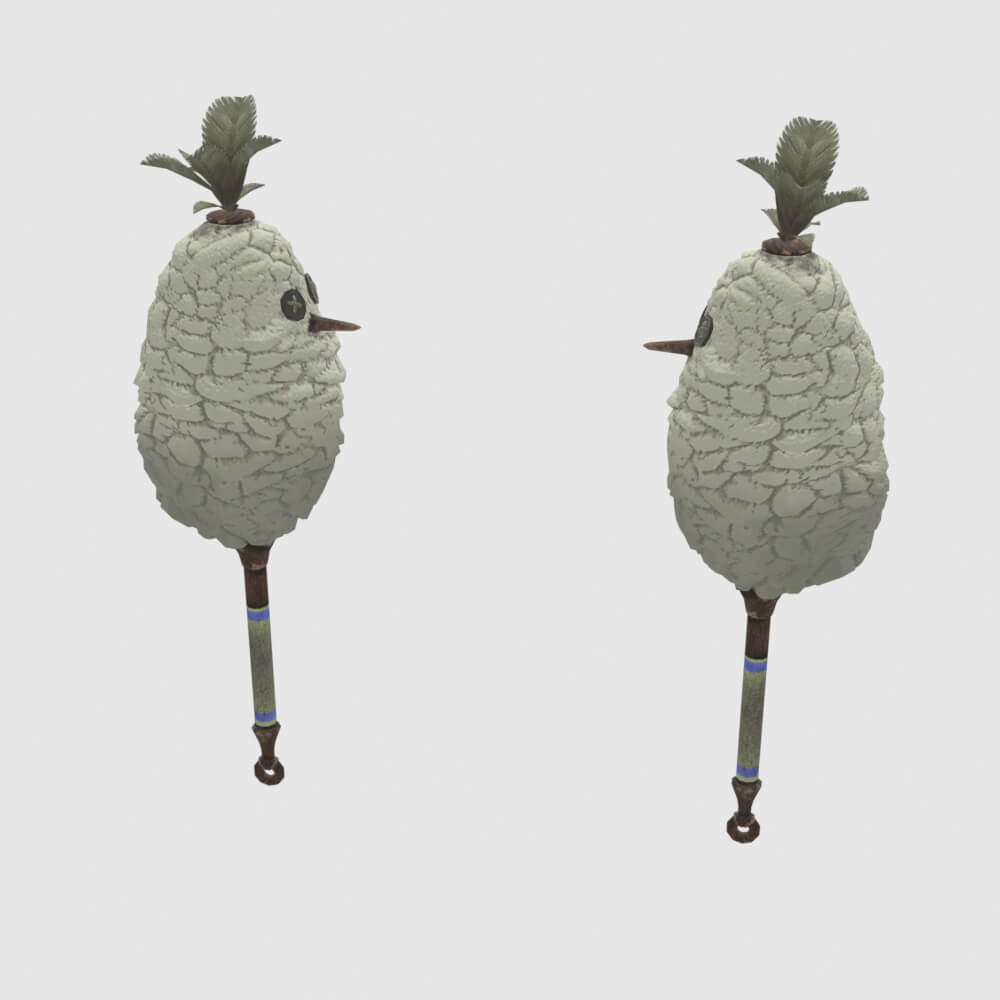 Downy Crake Brooms - Monster Hunter World 3D Model