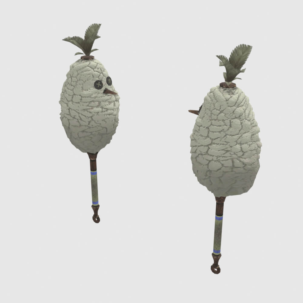 Downy Crake Brooms - Monster Hunter World 3D Model