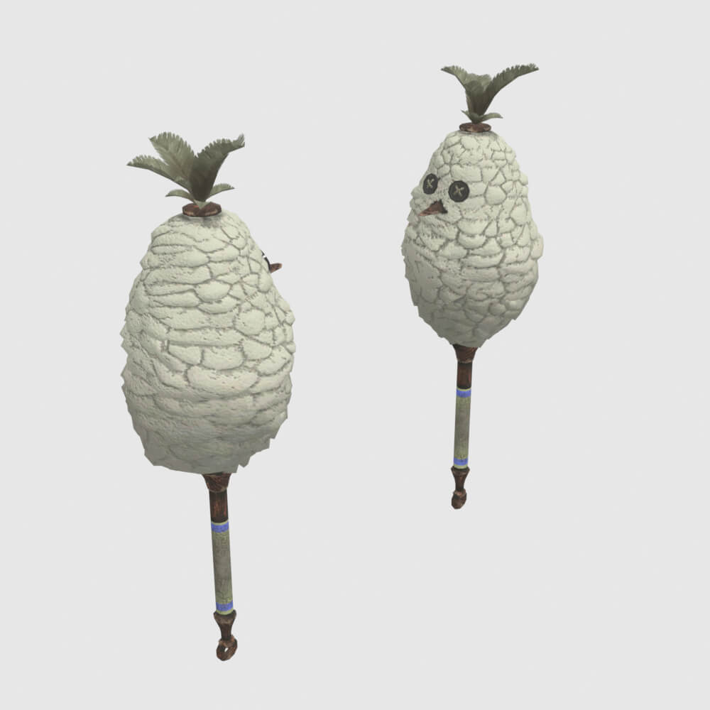 Downy Crake Brooms - Monster Hunter World 3D Model
