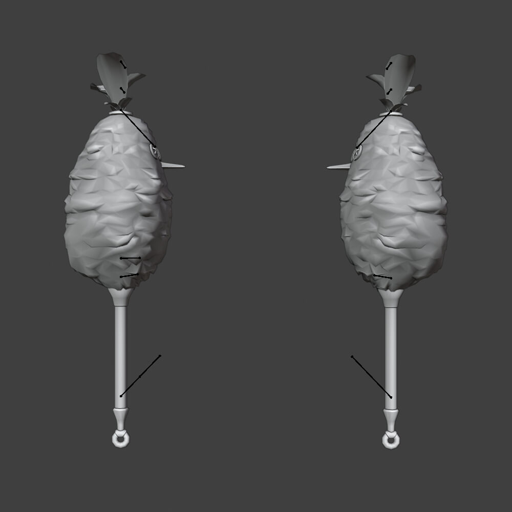 Downy Crake Brooms - Monster Hunter World 3D Model