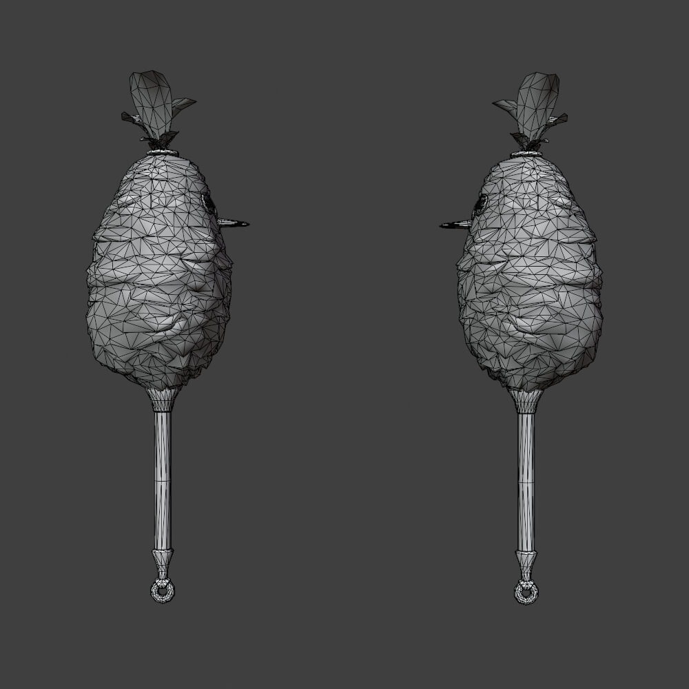 Downy Crake Brooms - Monster Hunter World 3D Model
