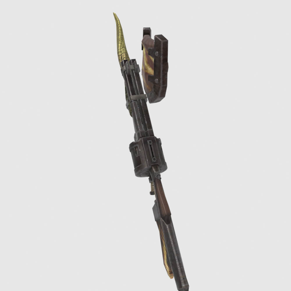 Great Demon Gunlance - Monster Hunter World 3D Model