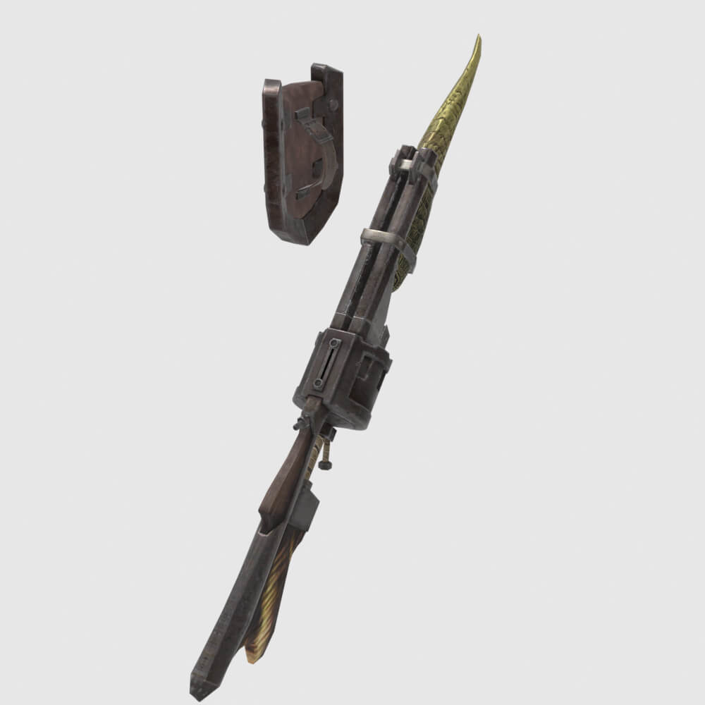 Great Demon Gunlance - Monster Hunter World 3D Model