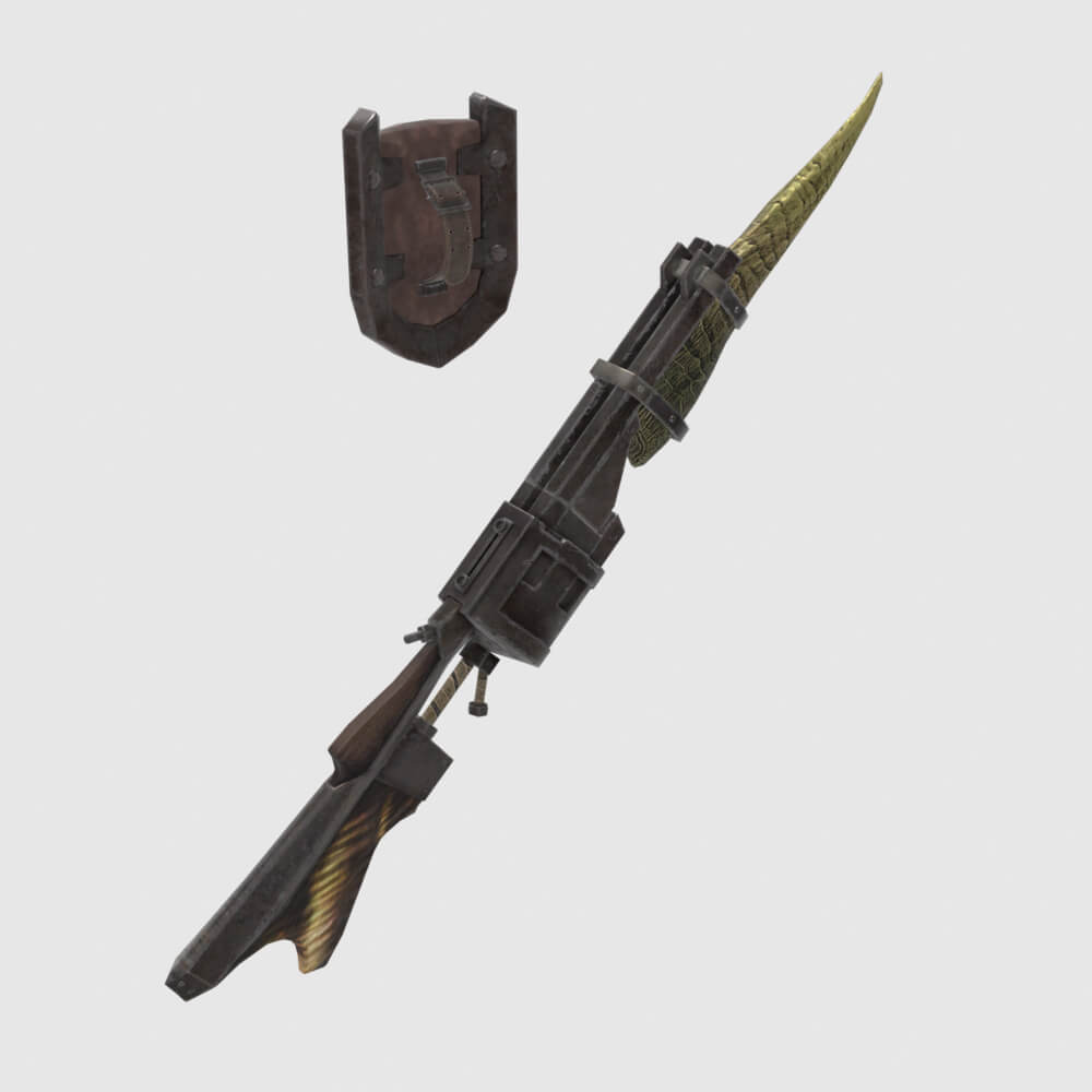Great Demon Gunlance - Monster Hunter World 3D Model