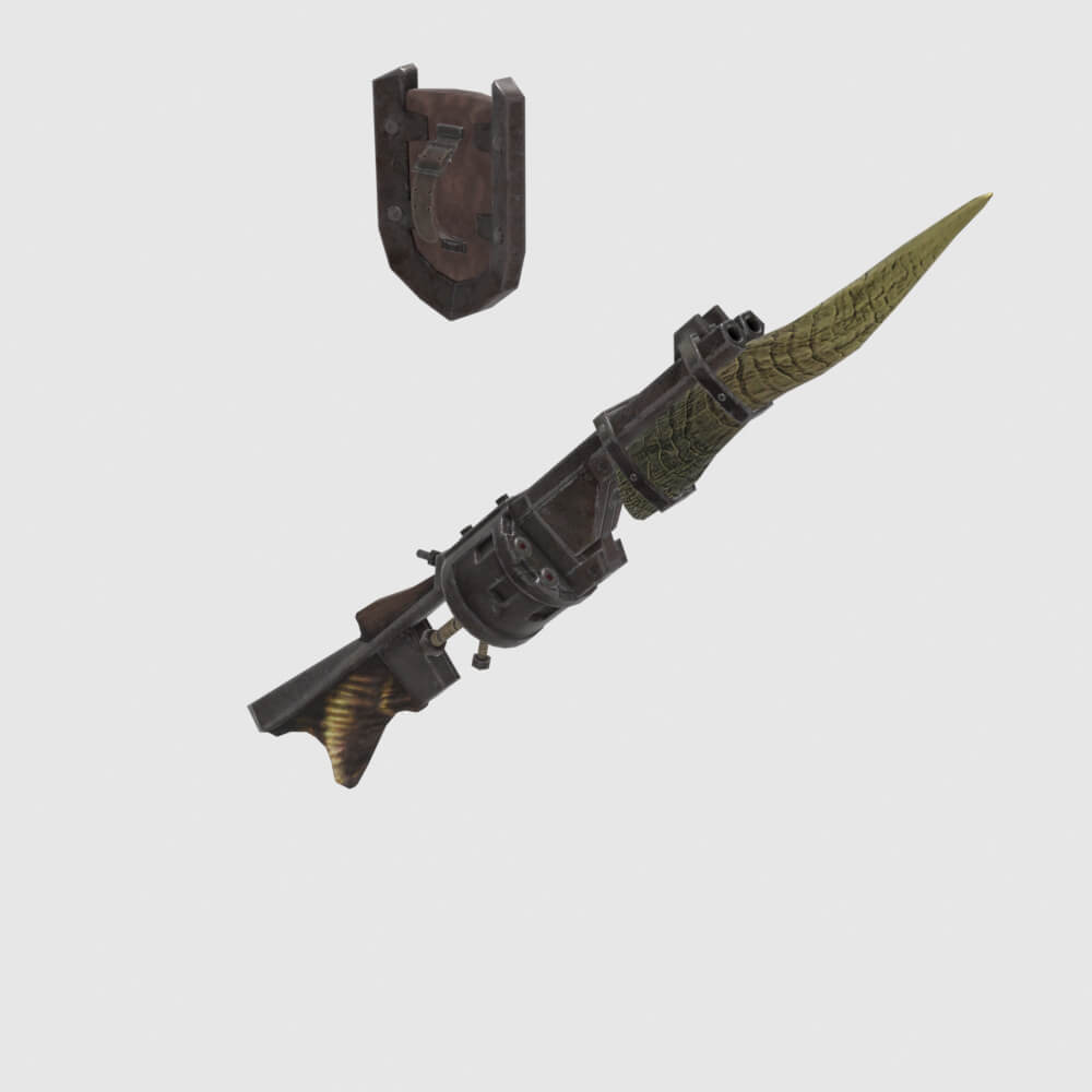 Great Demon Gunlance - Monster Hunter World 3D Model
