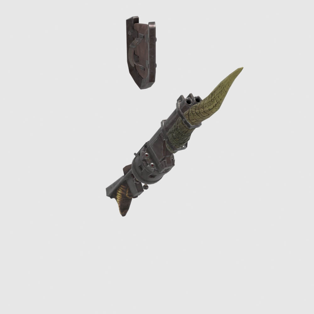 Great Demon Gunlance - Monster Hunter World 3D Model