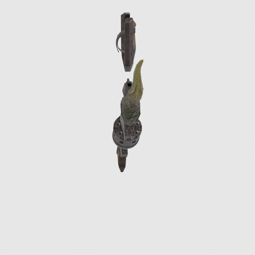 Great Demon Gunlance - Monster Hunter World 3D Model