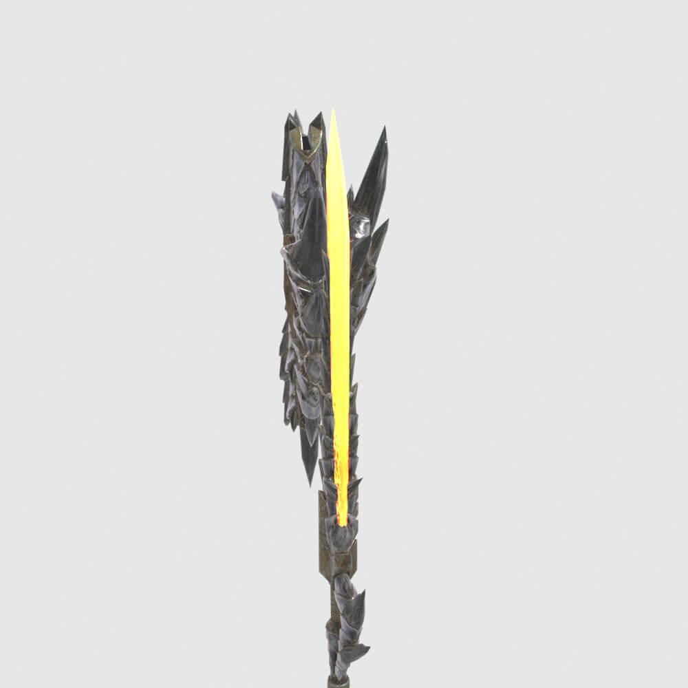 Hellsire Blade - Monster Hunter World 3D Model