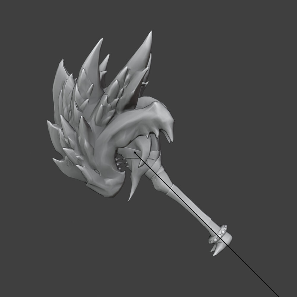 Huracan Hammer - Monster Hunter World 3D Model