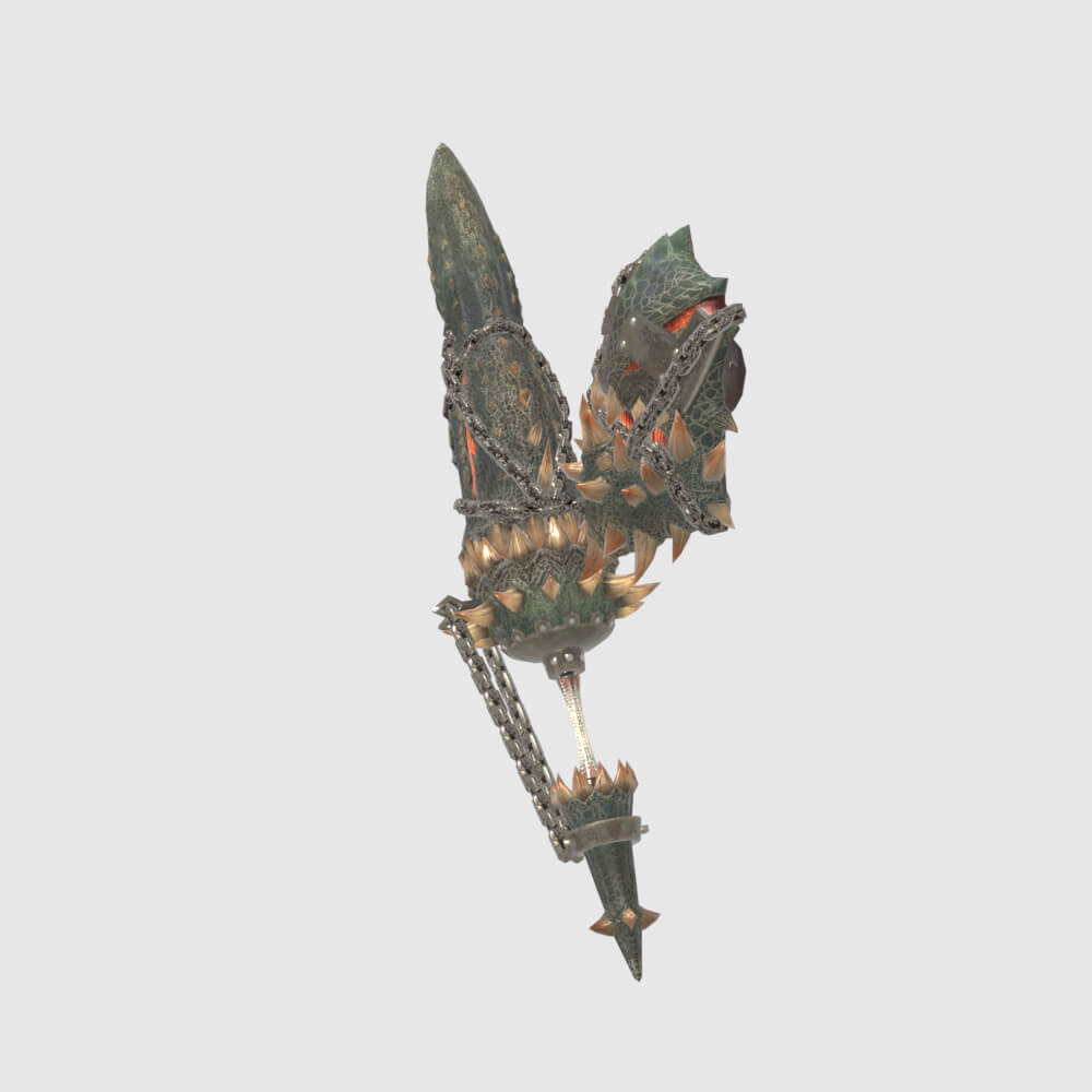 Insatiable Gunlance - Monster Hunter World 3D Model