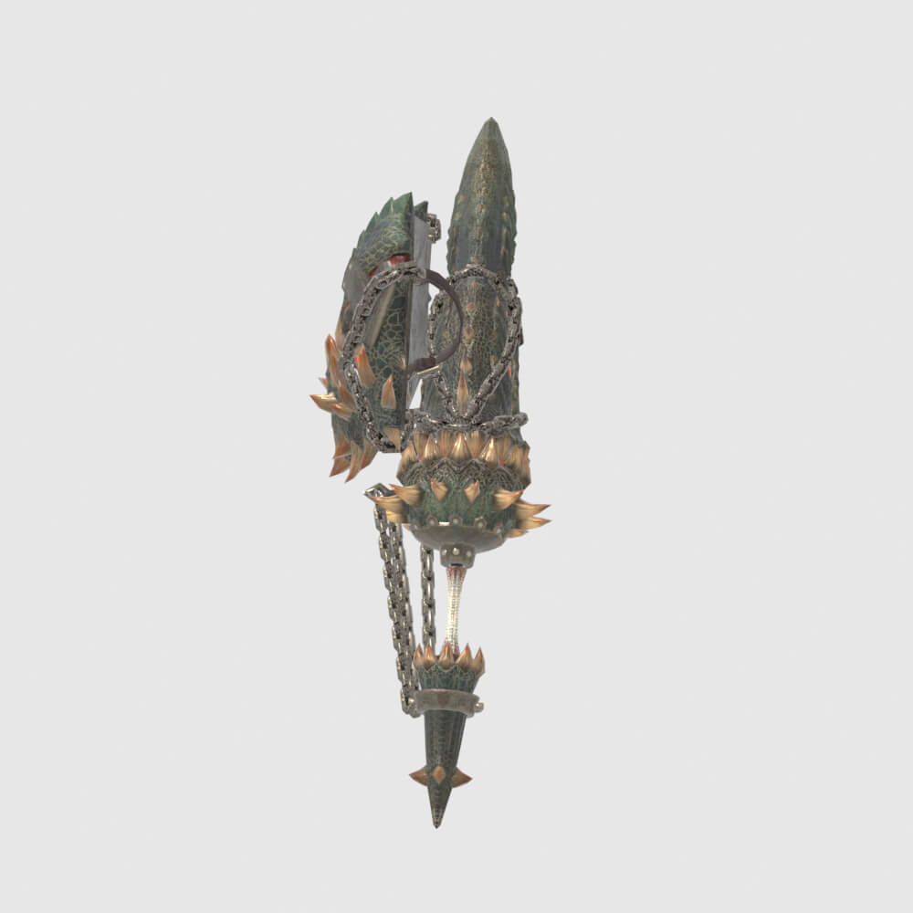 Insatiable Gunlance - Monster Hunter World 3D Model