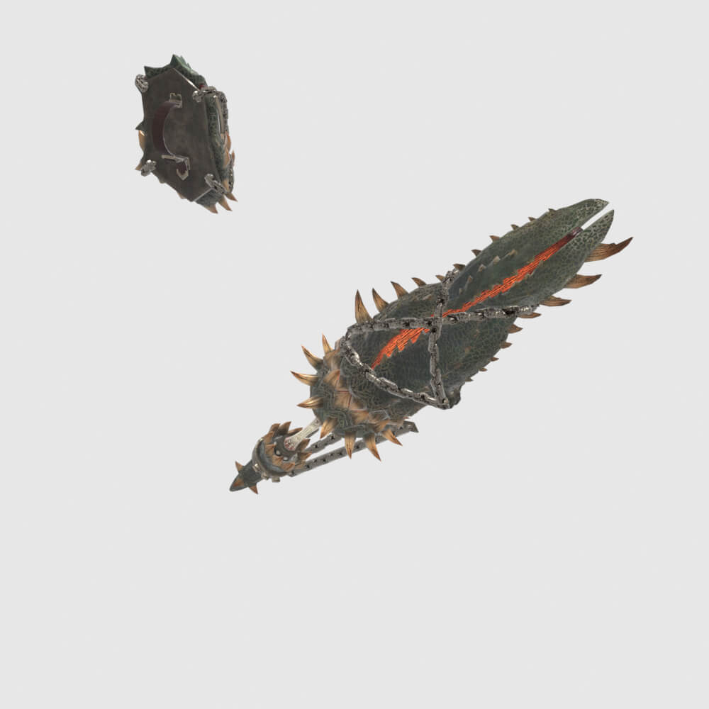Insatiable Gunlance - Monster Hunter World 3D Model