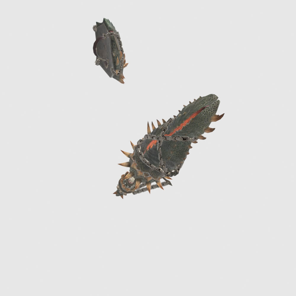 Insatiable Gunlance - Monster Hunter World 3D Model
