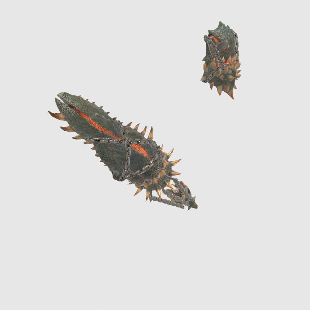 Insatiable Gunlance - Monster Hunter World 3D Model