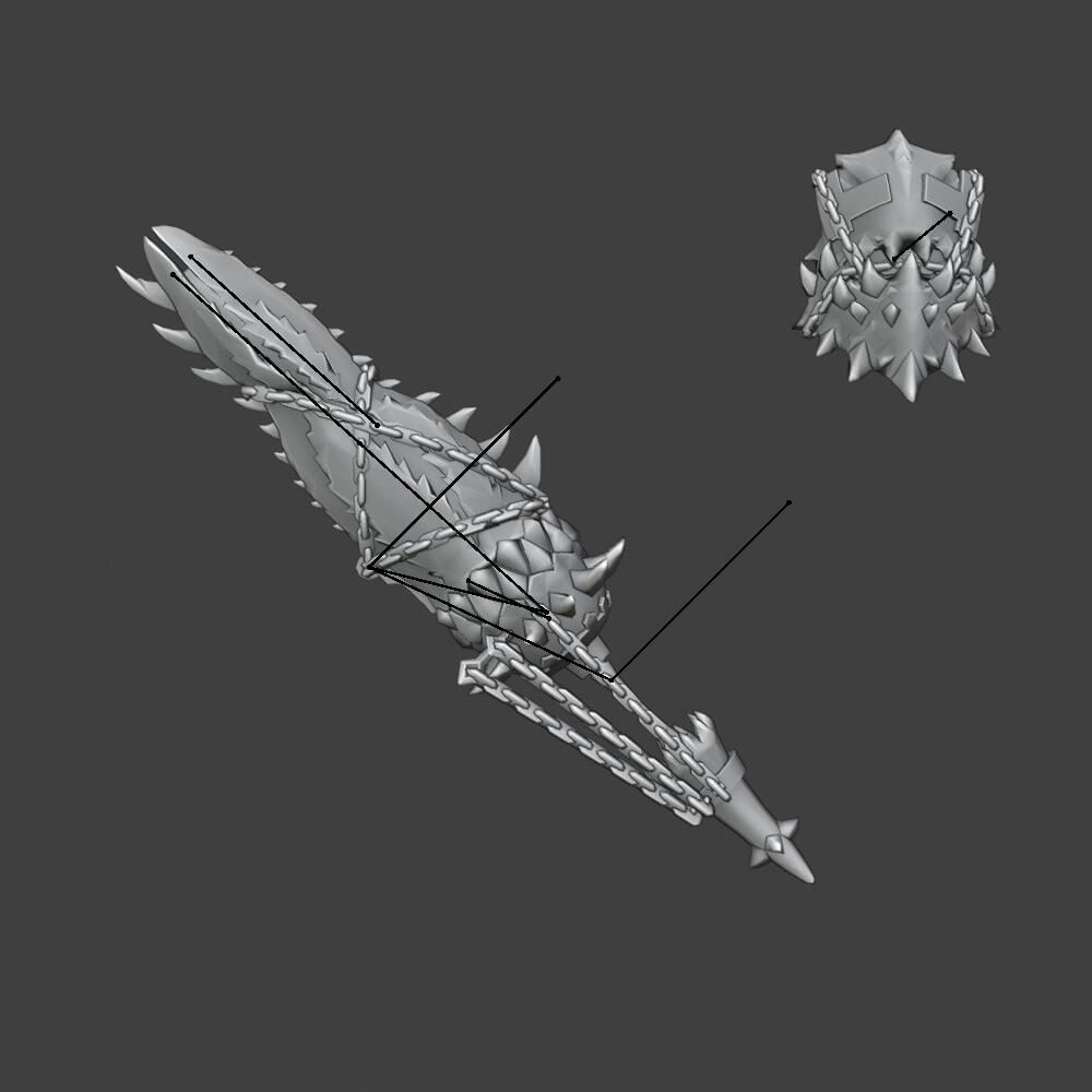 Insatiable Gunlance - Monster Hunter World 3D Model