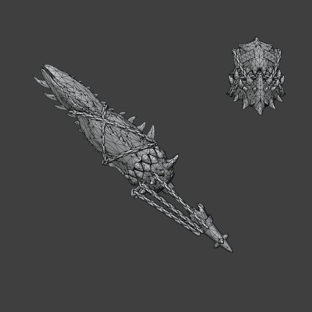 Insatiable Gunlance - Monster Hunter World 3D Model
