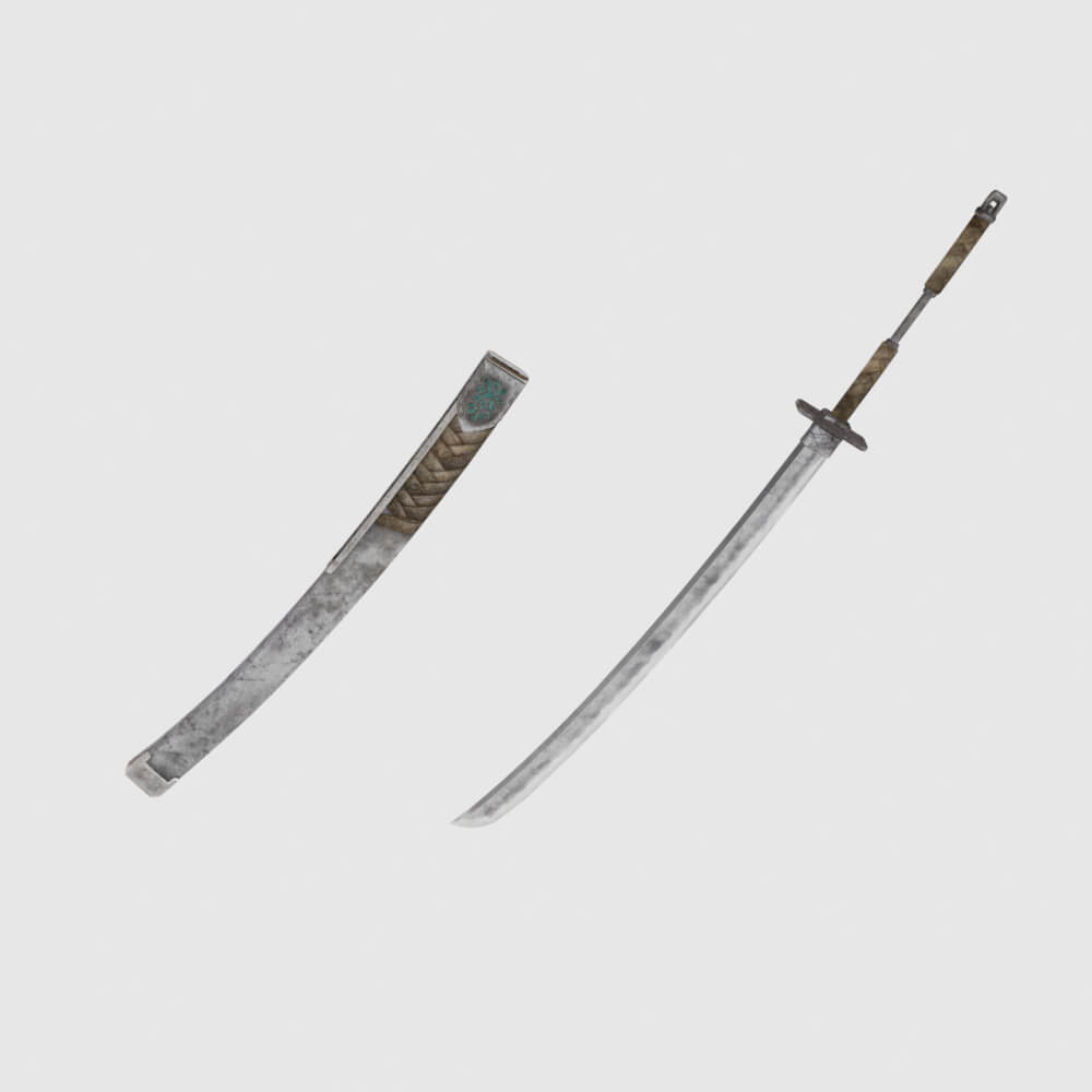 Iron Katana - Monster Hunter World 3D Model