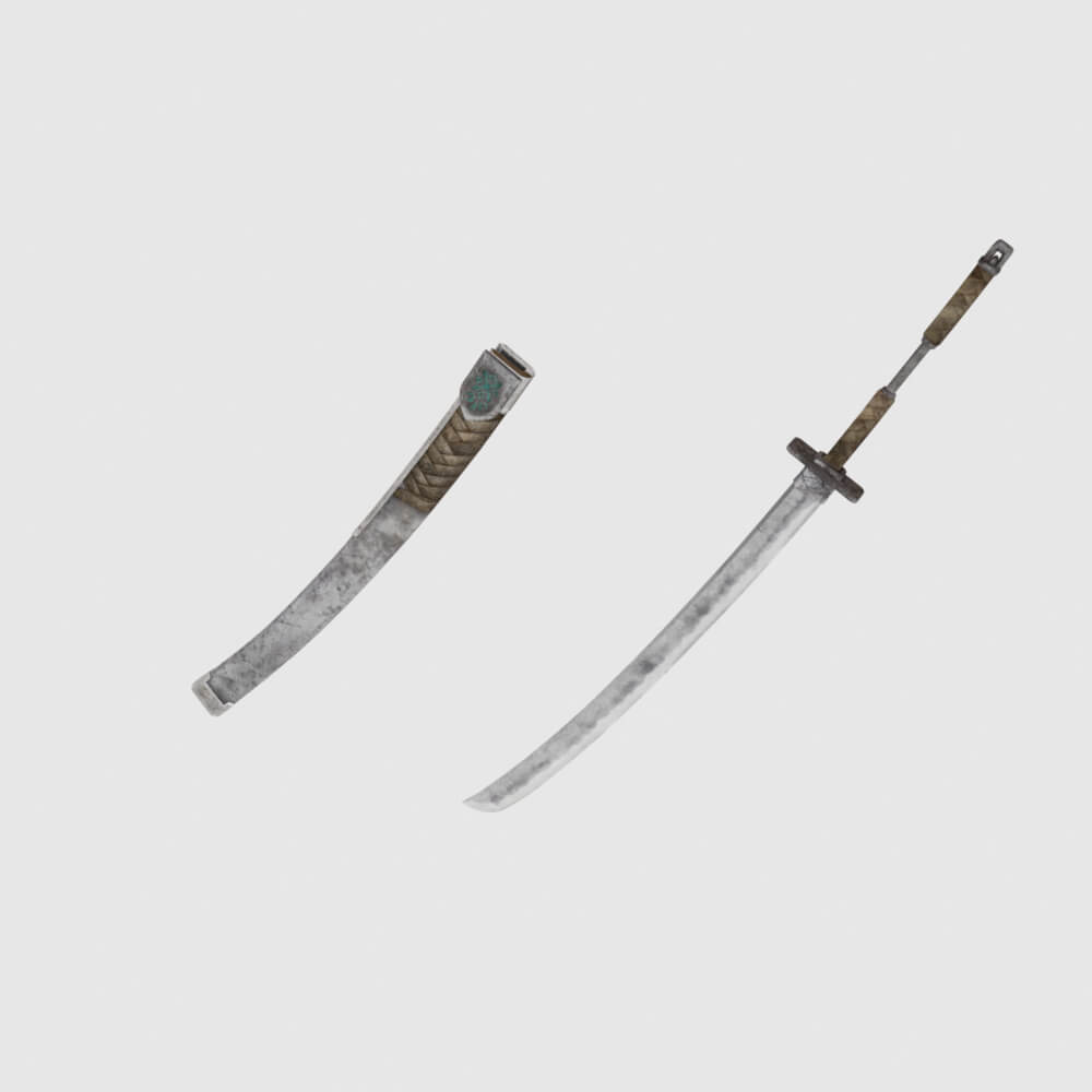 Iron Katana - Monster Hunter World 3D Model