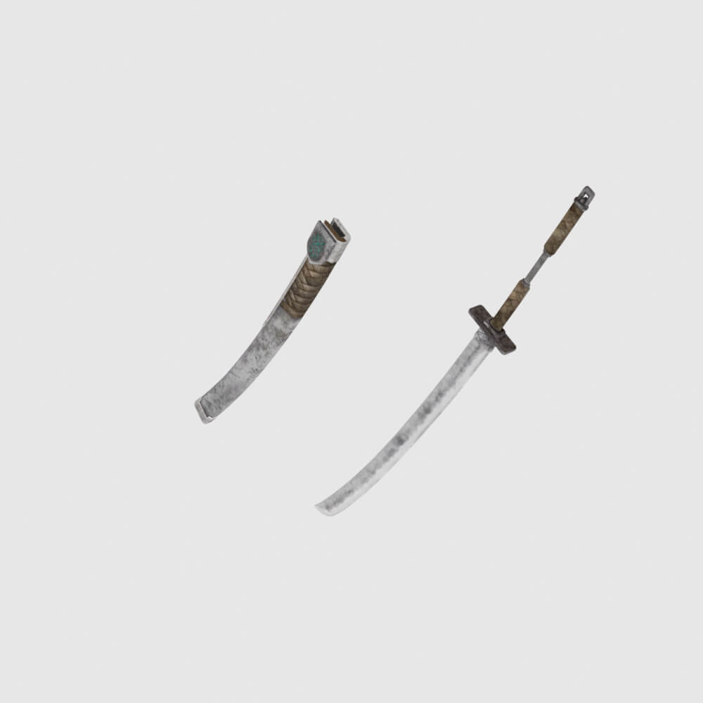 Iron Katana - Monster Hunter World 3D Model