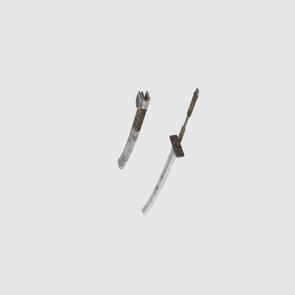 Iron Katana - Monster Hunter World 3D Model