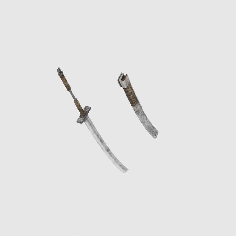 Iron Katana - Monster Hunter World 3D Model