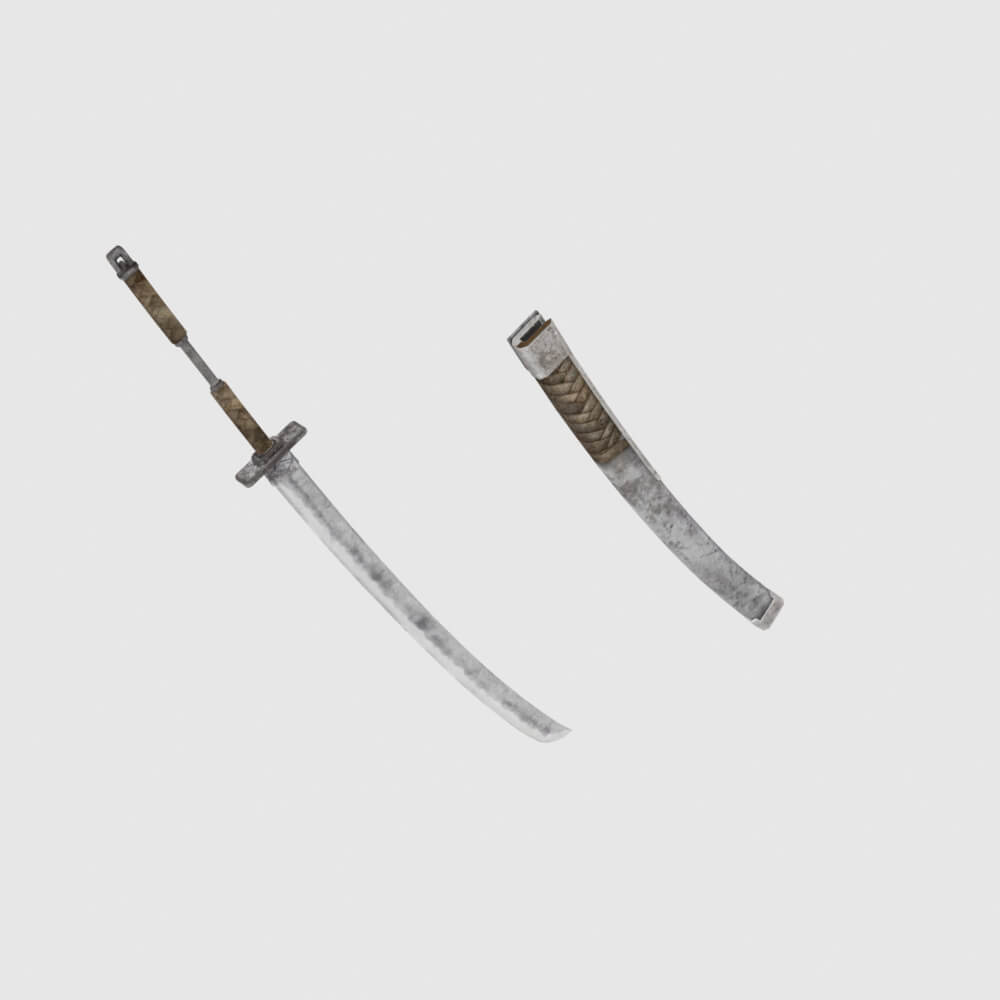 Iron Katana - Monster Hunter World 3D Model