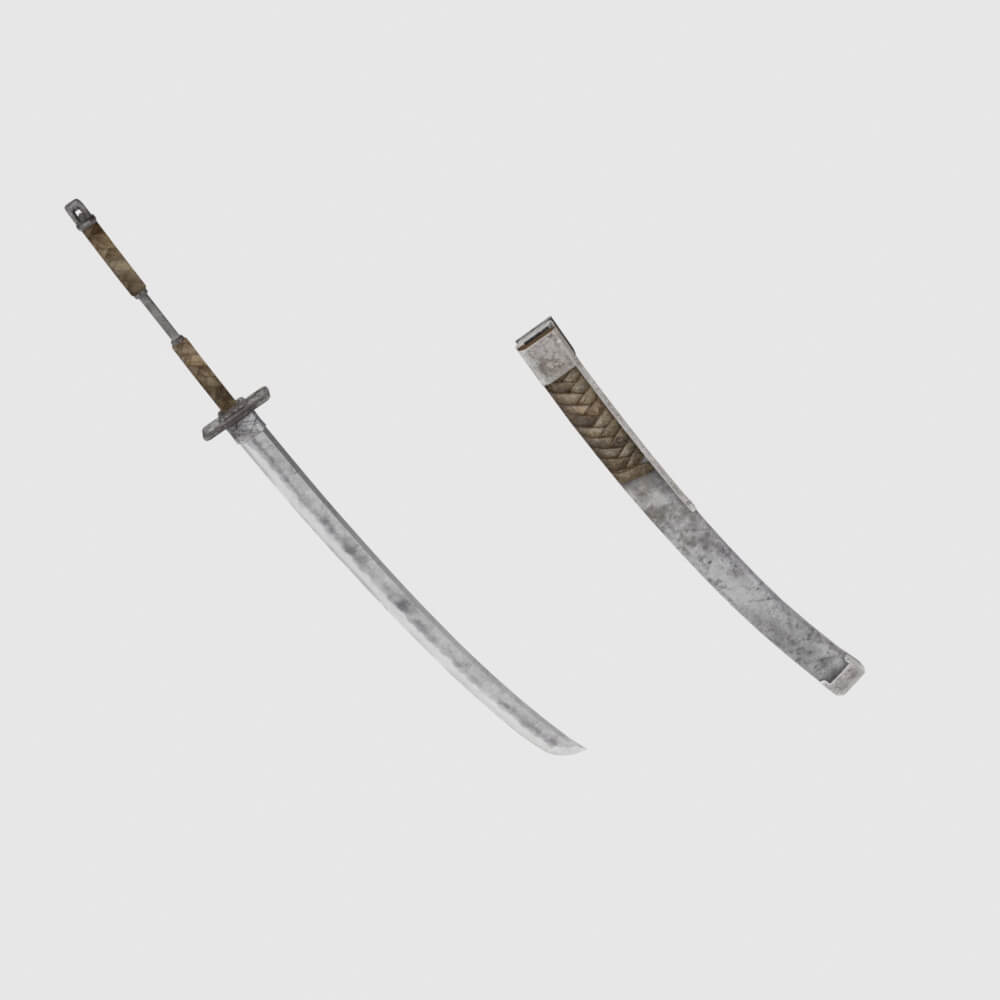Iron Katana - Monster Hunter World 3D Model