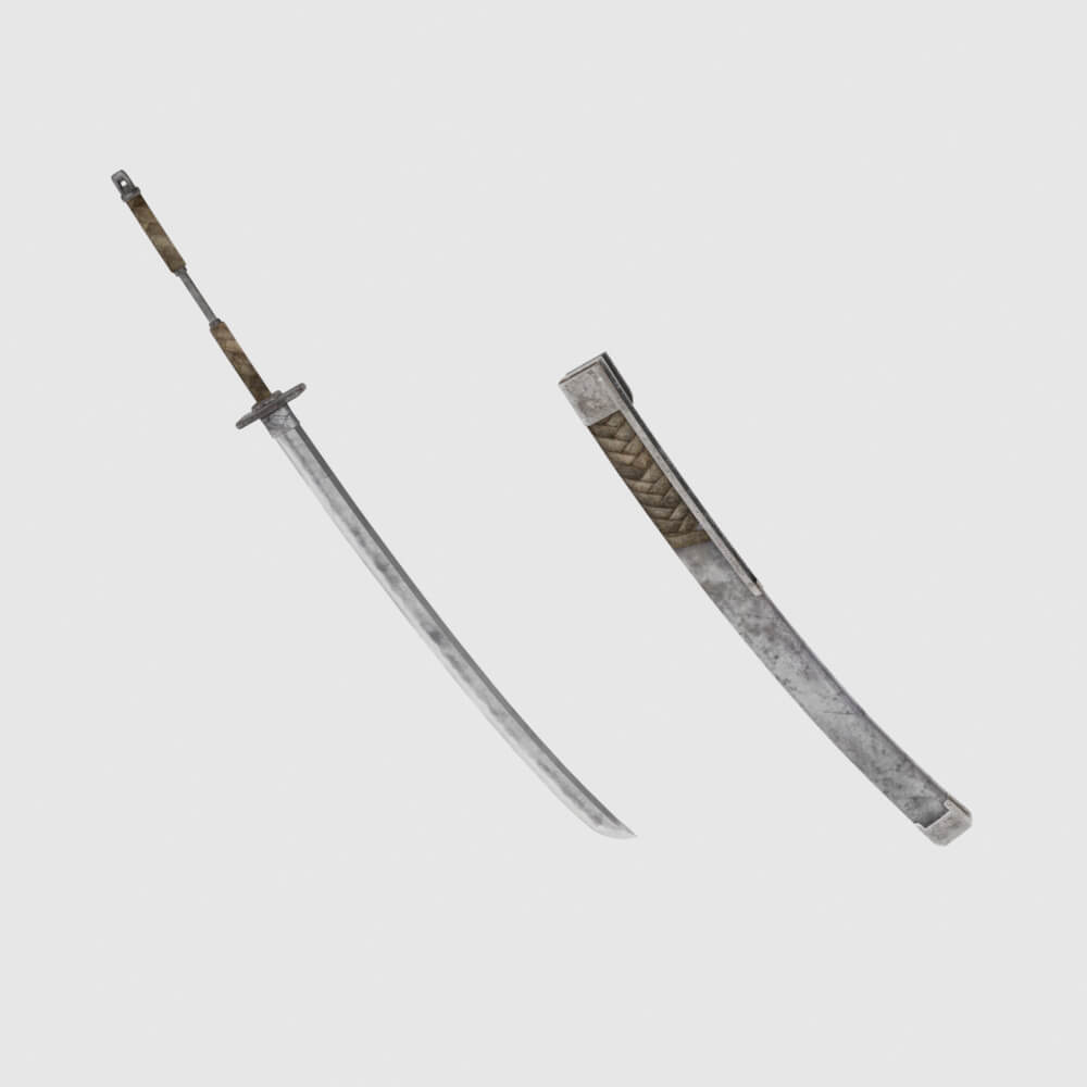 Iron Katana - Monster Hunter World 3D Model