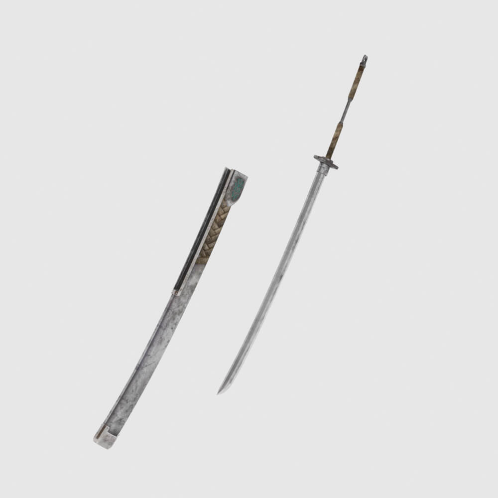 Iron Katana - Monster Hunter World 3D Model