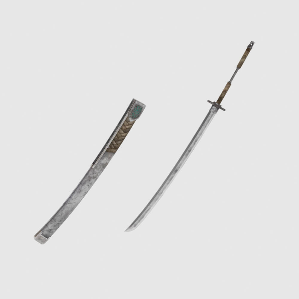 Iron Katana - Monster Hunter World 3D Model