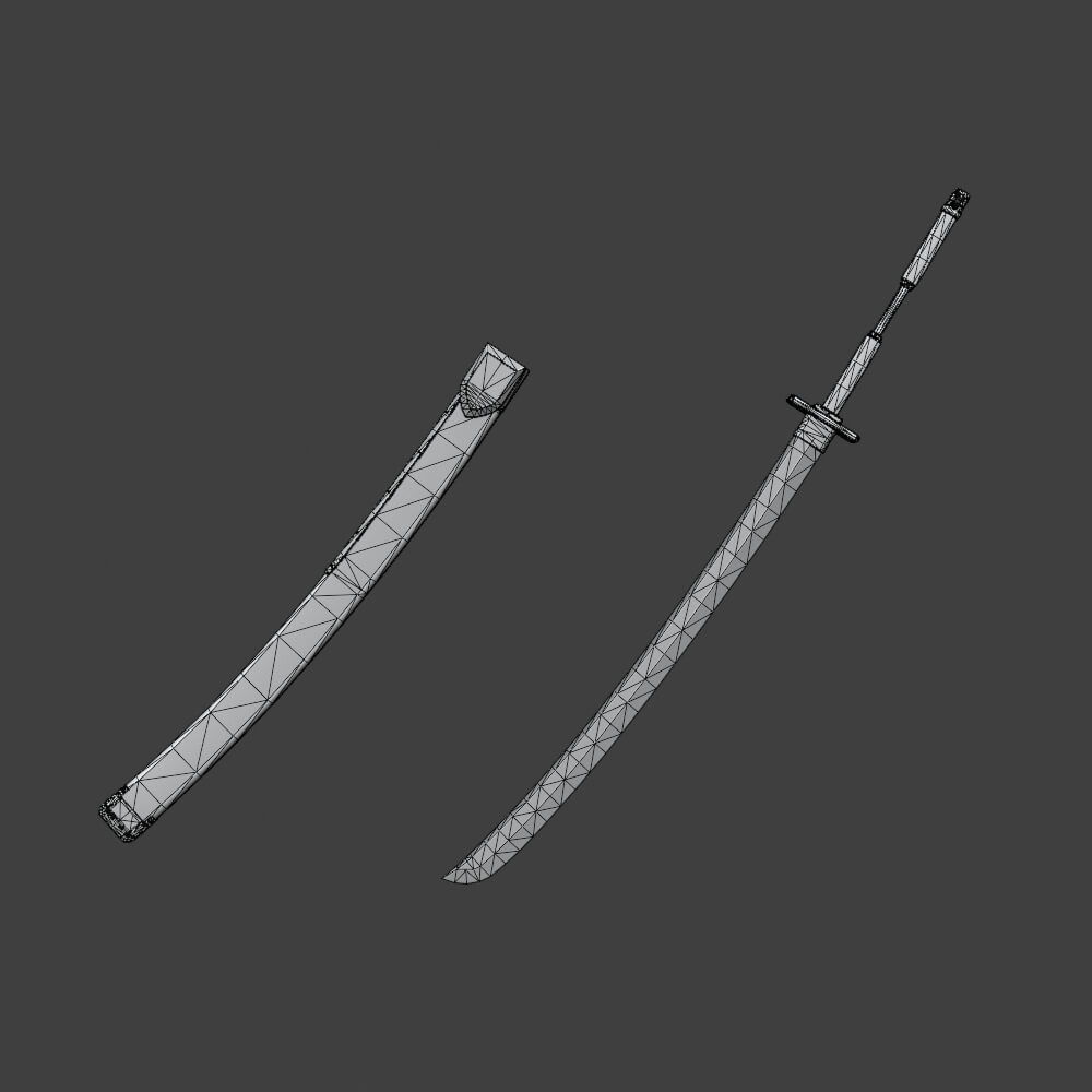 Iron Katana - Monster Hunter World 3D Model