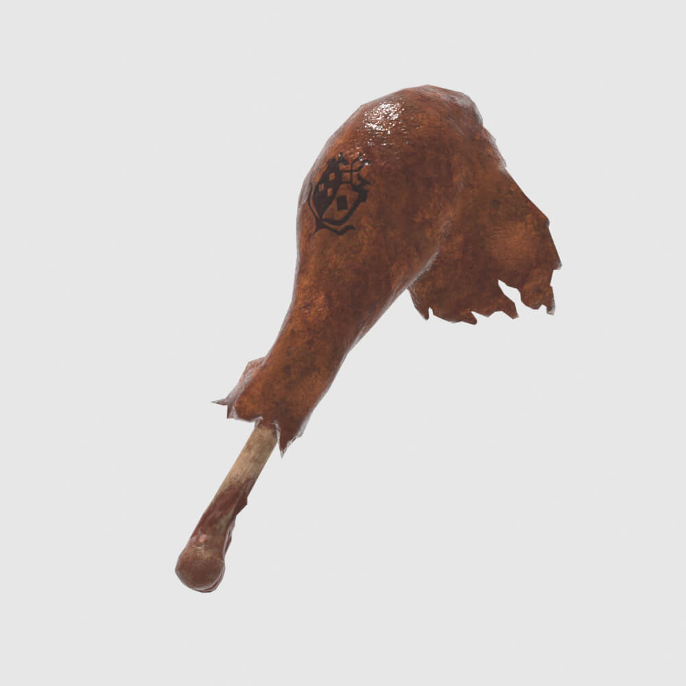Juicy Well-Done Hammer - Monster Hunter World 3D Model