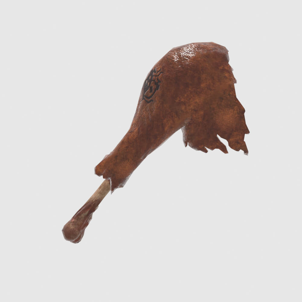 Juicy Well-Done Hammer - Monster Hunter World 3D Model