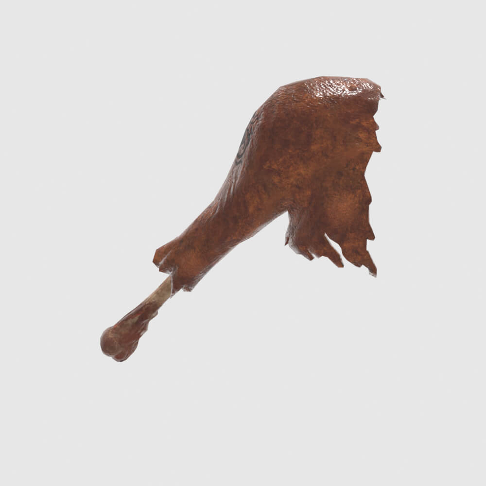 Juicy Well-Done Hammer - Monster Hunter World 3D Model