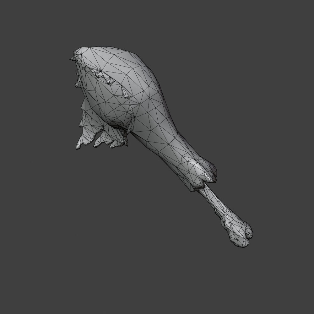 Juicy Well-Done Hammer - Monster Hunter World 3D Model