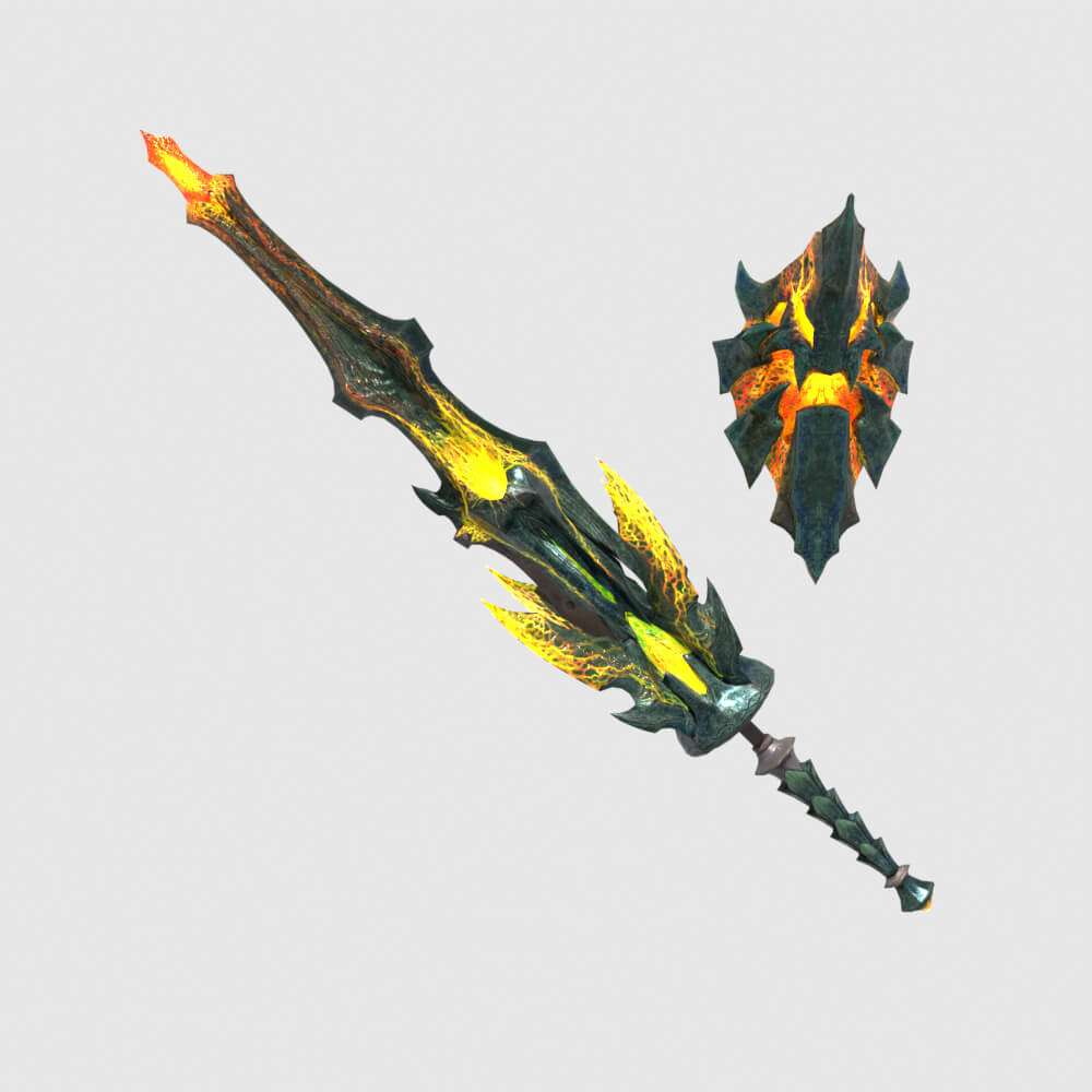 Lightbreak Gunlance - Monster Hunter World 3D Model