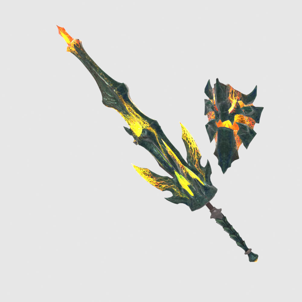 Lightbreak Gunlance - Monster Hunter World 3D Model