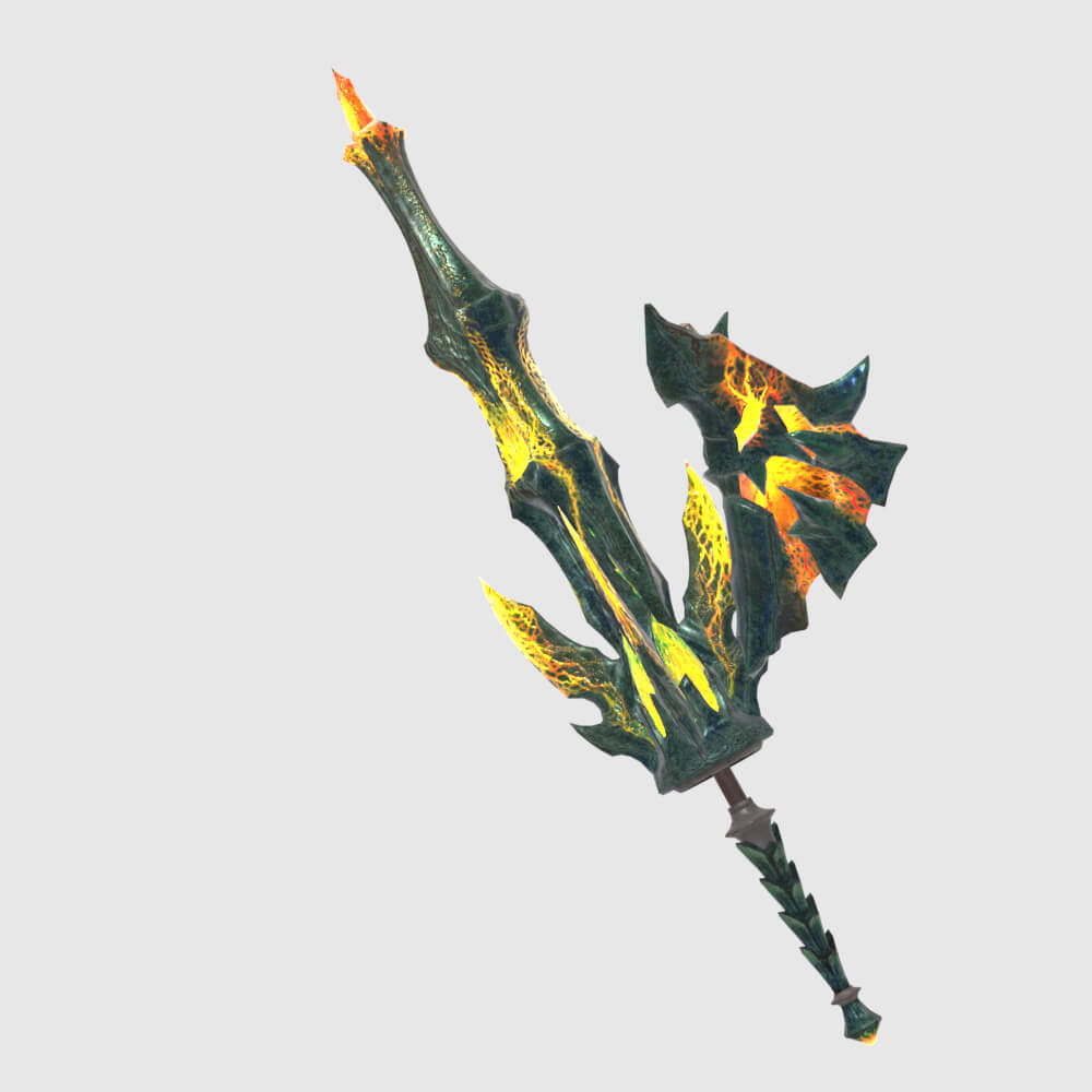 Lightbreak Gunlance - Monster Hunter World 3D Model