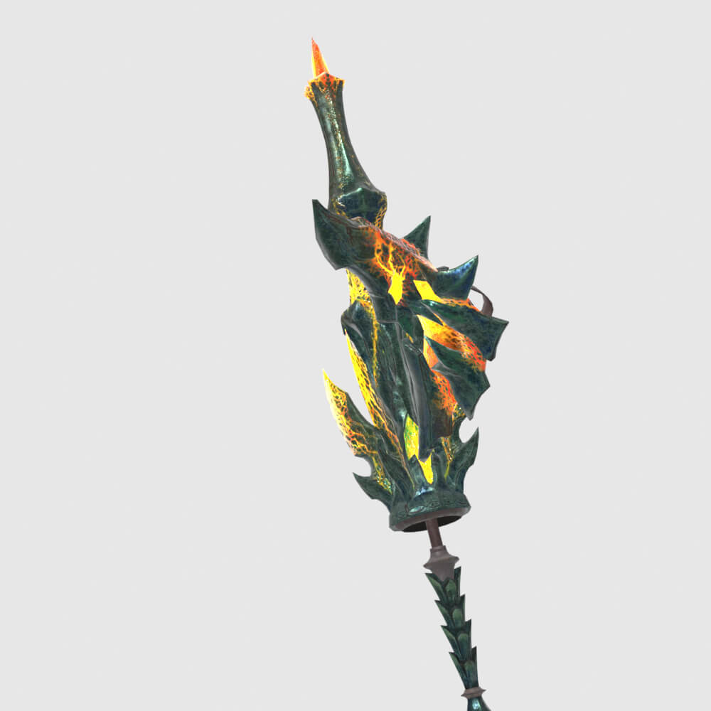 Lightbreak Gunlance - Monster Hunter World 3D Model