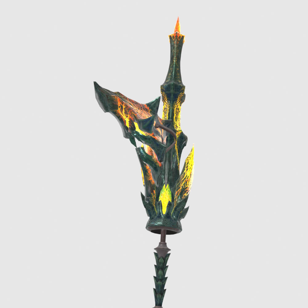 Lightbreak Gunlance - Monster Hunter World 3D Model