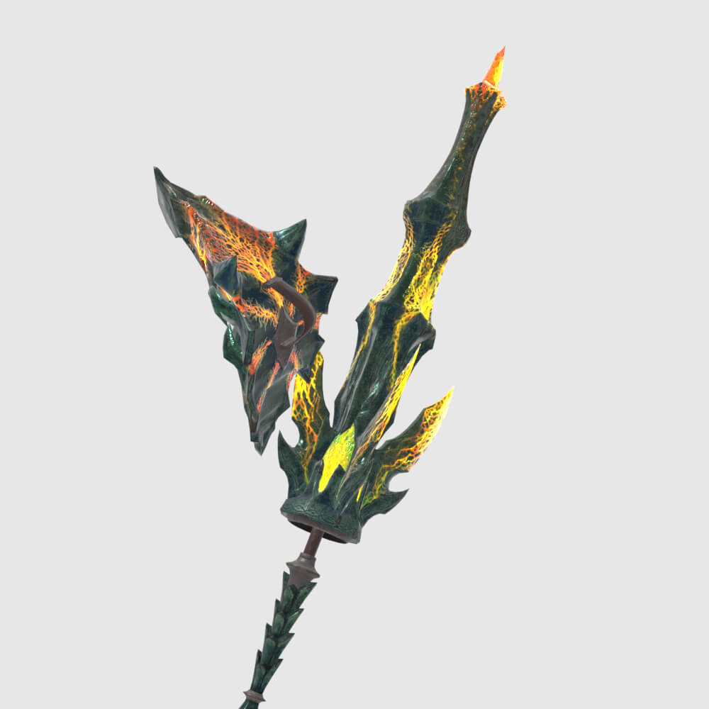 Lightbreak Gunlance - Monster Hunter World 3D Model