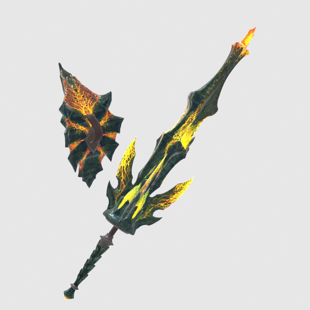 Lightbreak Gunlance - Monster Hunter World 3D Model