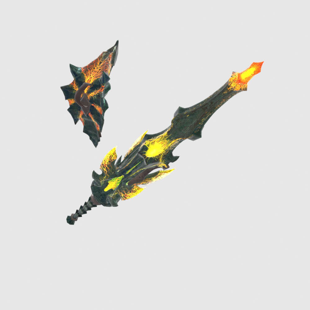 Lightbreak Gunlance - Monster Hunter World 3D Model