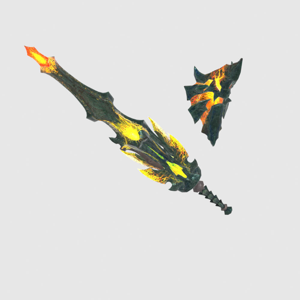 Lightbreak Gunlance - Monster Hunter World 3D Model