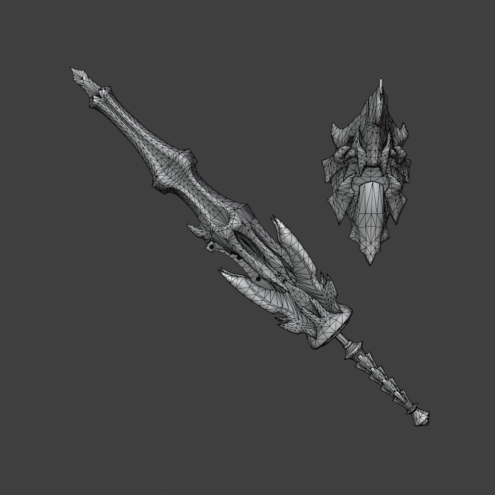 Lightbreak Gunlance - Monster Hunter World 3D Model