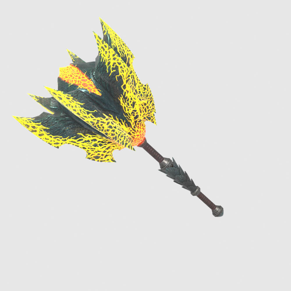 Lightbreak Hammer - Monster Hunter World 3D Model