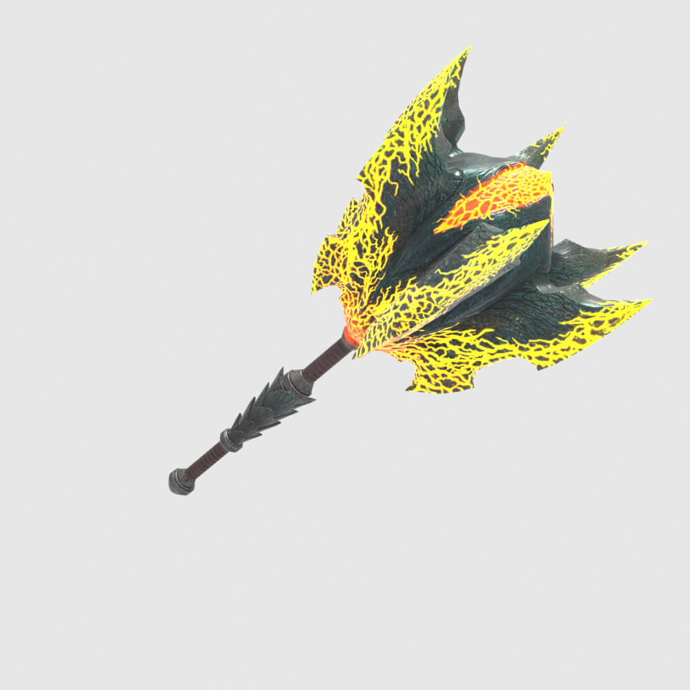 Lightbreak Hammer - Monster Hunter World 3D Model
