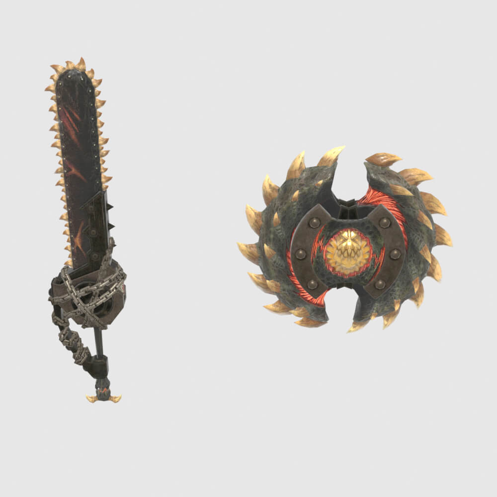 Oppressors Charge Blade - Monster Hunter World 3D Model
