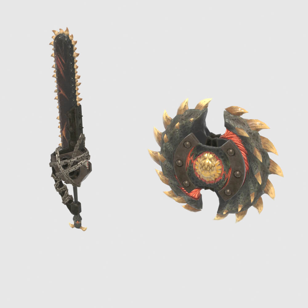Oppressors Charge Blade - Monster Hunter World 3D Model