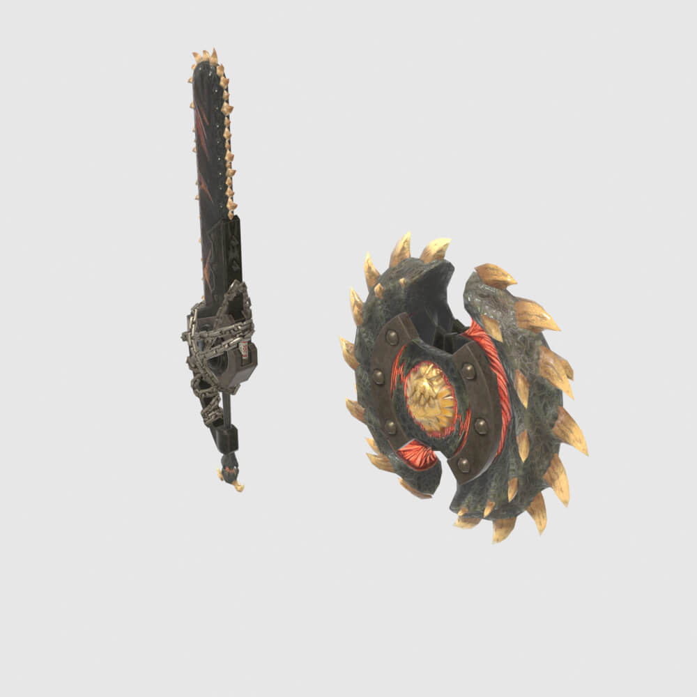 Oppressors Charge Blade - Monster Hunter World 3D Model